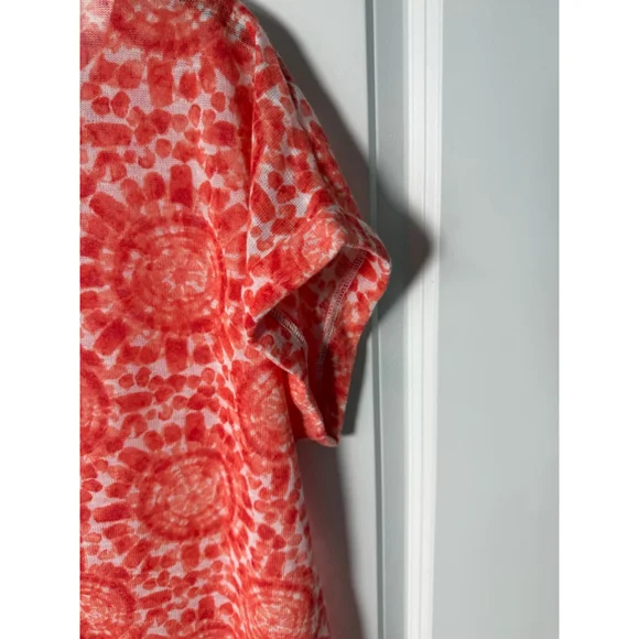 Short Sleeve Tee in Orange and White - Picture 5 of 5